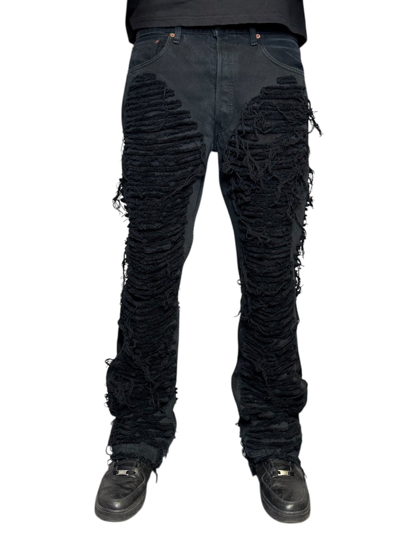 L.D.R® Slasher Jeans (black) – Lotto Denim Repair