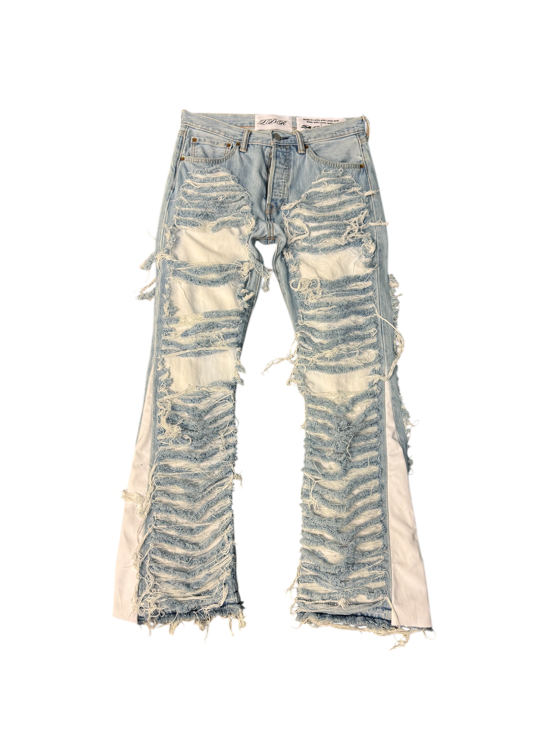 LDR® Slasher Jeans 1of1 (blue-white custom)