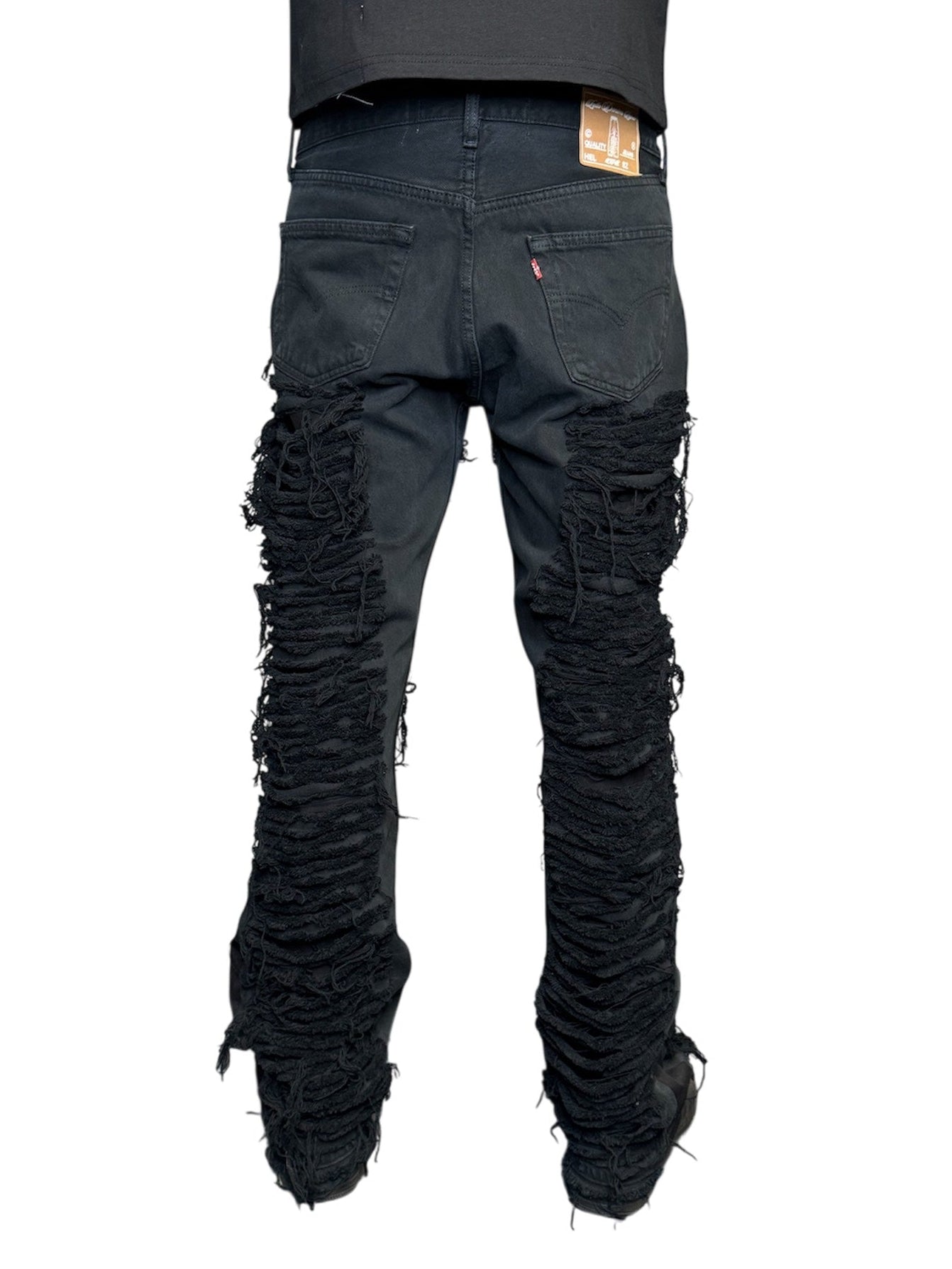 L.D.R® Slasher Jeans (black) – Lotto Denim Repair