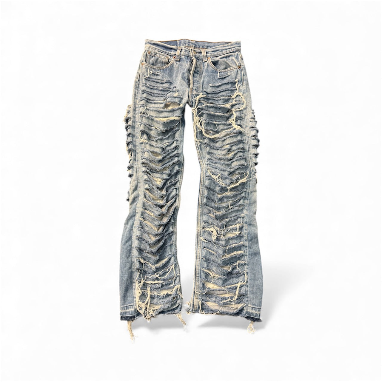 L.D.R Double Jeans (waxed black) – Lotto Denim Repair