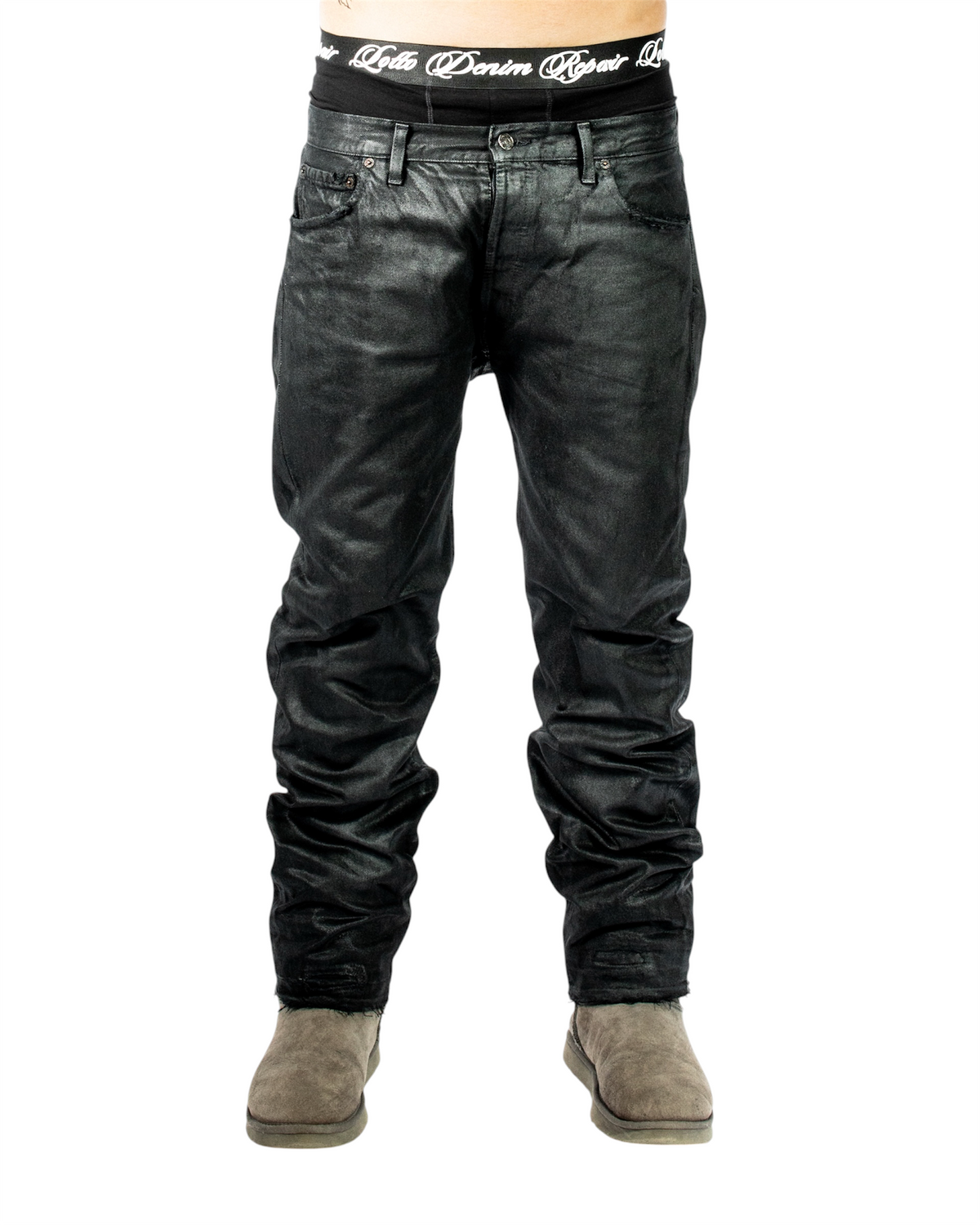 L.D.R® Waxed Jeans (black)