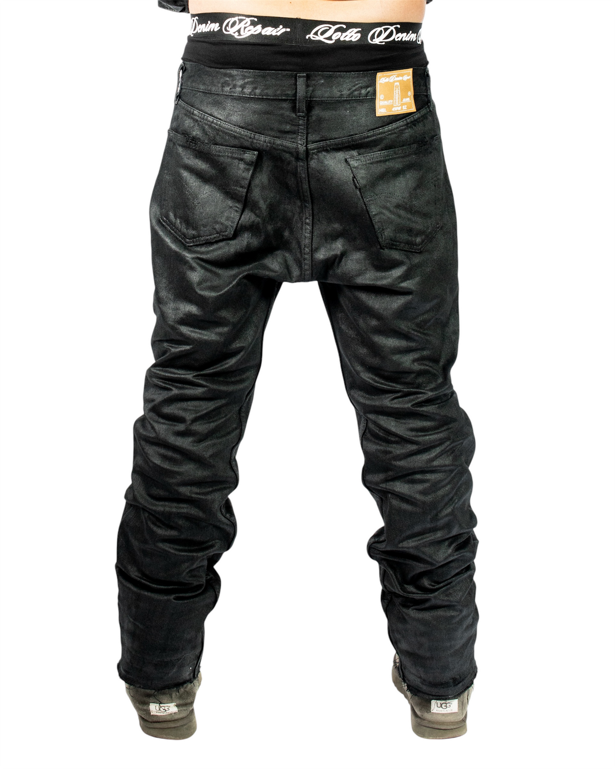 L.D.R® Waxed Jeans (black)